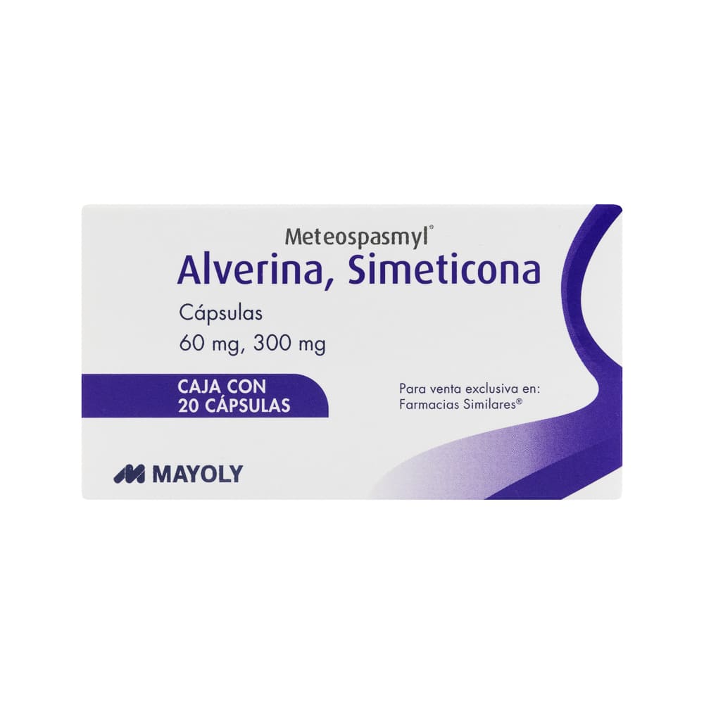 ALVERINA/SIMETICONA 20 CAPSULAS METEOSPASMYL